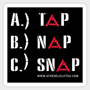 TAP SNAP NAP JIU JITSU Sticker